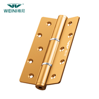 Charnière amortissante Premium dorée de 5 pouces en aluminium spatial avec ressort remplaçable et fermeture automatique pour portes en bois