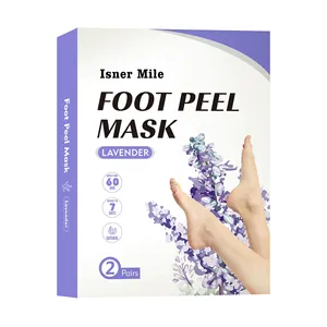 Cura del piede Personalizzato Private Label Mascherina Del Piede Peeling Esfoliante Calli del piede Pelle Morta maschera peel 2 pack