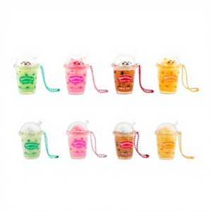 8 styles de porte-clés mignons en TPR, crème glacée, Kawaii, créatifs, en caoutchouc 3D, pendentifs en forme de tasse, porte-clés Boba, boissons aux bulles, breloques, cadeaux - Product Image 1