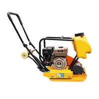 Compacteur à plaque vibrante portable à essence/diesel 6,5 CV haute efficacité pour la construction avec garantie d'un an