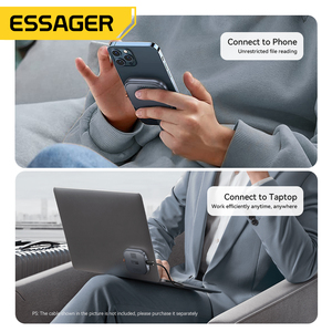 Essager ES-YP01 100W 10gbp USB 3.2 bên ngoài ổ cứng bao vây nhôm loại C từ NVMe 2230 m. 2 SSD hddenclosure - Product Image 4