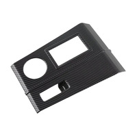 Panneau de commande des vitres en fibre de carbone, poignée de porte intérieure, cadre de levier de vitesses, grille d'aération, couvre-volant pour Outlander 2023-2025