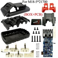 Caja de Plástico para Batería 21700 18650 de Alta Calidad, Placa de Circuito de Protección de Carga PCB para Carcasa de Batería de Litio MIL M18 18V