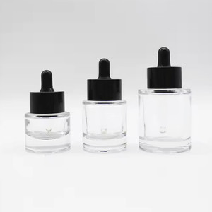 Thick Wall 30ml 1oz 50ml 20ml Clear Frosted Cosmetic Serum Glass Dropper <b>Bottles</b> <b>Empty</b> for Hair Face Essential Oil - Product Image 6