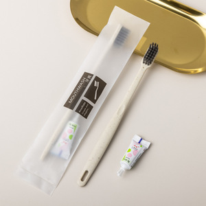 <span class=keywords><strong>Kit</strong></span> Kamar Mandi Sikat Gigi dan Pasta Gigi Sekali Pakai untuk Hotel, Rumah Penginapan, Perjalanan, Sikat Gigi Bulu Lembut Portabel, Kemasan Tertutup - Product Image 2