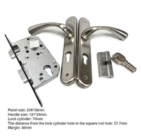Cerradura de Palanca para Puerta de Dormitorio, Precio de Fábrica, Aleación de Aluminio/Zinc, Antioxidante y de Alta Seguridad, Fácil Instalación, Se Acepta OEM
