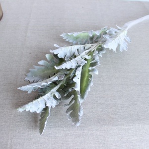 Populaire 75cm Offre Spéciale Feuille Artificielle Faux Latex En Plastique Flocage Feuilles pour Arrangements Floraux et Décoration de La Maison - Product Image 4