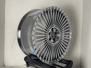 Ruedas LZT-101 Multirradio Cromadas Forjadas a Medida de 22 Pulgadas 5x114.3, Ruedas de Aleación Forjadas de 1 Pieza para Benz <span class=keywords><strong>Audi</strong></span> <span class=keywords><strong>MAYBACH</strong></span> S - Product Image 2