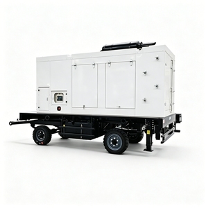 เครื่องกำเนิดไฟฟ้าเคลื่อนที่แบบเงียบชนิดติดตั้งบนรถพ่วง ขนาด 120KVA พร้อมระบบผลิตไฟฟ้า 60Hz รุ่น JN1601251601199 ดีไซน์เงียบพิเศษ - Product Image 1