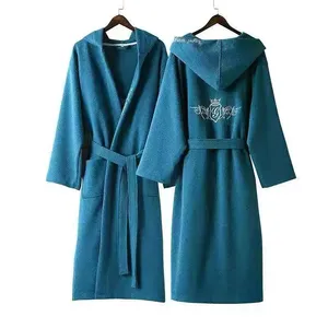 Bossman Bridal Shower Gift High Quality 100% Organic Cotton Sleepwear Designer Versache Luxury Robe Bathrobe Women