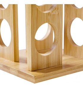 Bamboo <b>Rotating</b> Spice <b>Rack</b> with Free Spice Jars, Spice <b>Rack</b> Organizer - Product Image 6