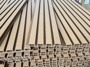 Fournisseurs de bois WPC bon marché, panneau mural WPC, latte WPC, panneaux muraux 3D WPC, panneaux muraux en bois - Product Image 4