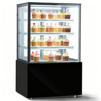 Vitrine Réfrigérée Verticale COLDSTAR pour Boulangerie, Réfrigérateur Commercial à Refroidissement par Air pour Gâteaux et Pâtisseries