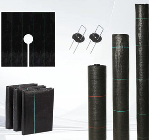 Telo Pacciamante Tessuto Nero, Verde, Bianco da 70 g/m² per Agricoltura, Copertura Antierba in Plastica, Barriera Antierba - Product Image 3