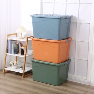 Boîtes de rangement en plastique pliables et empilables avec couvercle, organisateur pour chaussures, bijoux, maquillage, cartes, vêtements, maison, bureau, vente en gros - Product Image 4