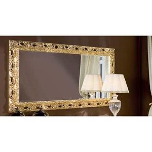 Specchio barocco rettangolare di lusso di Design moderno Art Deco personalizzabile forma in resina per hotel ufficio scopo decorativo - Product Image 1