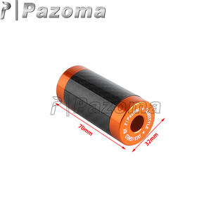 Harley Davidson için motosiklet kazasında çubuğu kaydırıcılar | Alüminyum ve karbon Fiber kütük kaymak biter/1 1/4 "evrensel Fit - Product Image 5