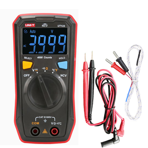 UNI-T UT123 มินิ AC โวลต์มิเตอร์ โอห์มมิเตอร์ เครื่องวัดอุณหภูมิ NCV จอแสดงผล EBTN - Product Image 1