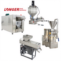 Machine entièrement automatique pour la fabrication de beurre de cacahuètes avec dispositif de remplissage automatique, machine de torréfaction et de traitement du beurre de cacahuètes