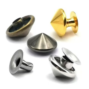 Brass Iron 9mm DIY Mushroom Conical <b>Rivets</b> Ornament for <b>Clothing</b> Shoes Bags Luggage Belts Accessories - Product Image 1