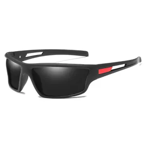 2024 moda montar gafas de sol sombras hombres logotipo personalizado polarizado cuadrado deportes gafas de sol para ciclismo