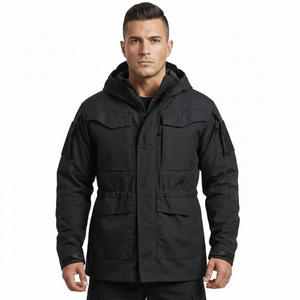 Veste tactique <span class=keywords><strong>camouflage</strong></span> personnalisée AQTQ pour homme, veste de terrain tactique imperméable à capuche pour la randonnée et la chasse en plein air - Product Image 2