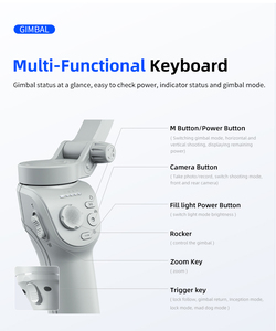 M01 Perche à selfie IA la plus vendue avec rotation à 360°, suivi automatique du visage, stabilisateur de cardan 3 axes intelligent pour téléphones mobiles <span class=keywords><strong>iPhone</strong></span> Samsung - Product Image 6