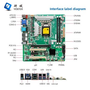 Placa Base Industrial H570M3, DDR4, 10.ª/11.ª Generación, LGA1200, Servidor ATX, Nueva, 64 GB, Canal de Memoria Doble - Product Image 2
