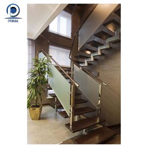 Escalera recta de madera económica Buena calidad Madera maciza Diseño práctico Fácil montaje para propiedades de <span class=keywords><strong>alquiler</strong></span> - Product Image 2