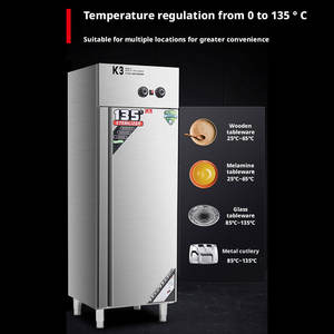 Sterilizzatore Elettrico Commerciale HELAXEN ad Alta Temperatura con Circolazione d'Aria Calda / Armadio Sanificante in Acciaio Inox 2200W per Scuole - Product Image 5
