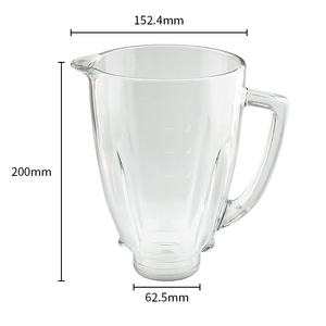 Repuestos Pengrun, <span class=keywords><strong>Vaso</strong></span> <span class=keywords><strong>de</strong></span> Repuesto Compatible <span class=keywords><strong>con</strong></span> Licuadoras <span class=keywords><strong>Oster</strong></span> <span class=keywords><strong>de</strong></span> 6 Tazas y 1.25L <span class=keywords><strong>de</strong></span> Capacidad, Frasco <span class=keywords><strong>de</strong></span> Vidrio para <span class=keywords><strong>Licuadora</strong></span> - Product Image 2