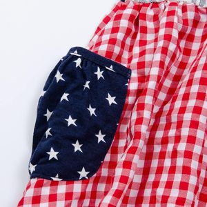 Vestido de verano con estampado de estrellas azules, Gingham rojo del 4 de <span class=keywords><strong>julio</strong></span>, <span class=keywords><strong>Boutique</strong></span> para niñas - Product Image 5