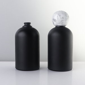 Boîte rigide personnalisée pour aimant de <span class=keywords><strong>livre</strong></span>, flacon de parfum sphérique en pierre, atomiseur continu, flacon de parfum rond 100 ml noir mat - Product Image 5