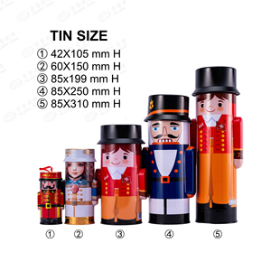 Cá nhân hóa nhà sản xuất chất lượng cao kim loại <span class=keywords><strong>nutcracker</strong></span> hộp thiếc lính tin - Product Image 5