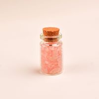 Cristal Chips Bouteille En Gros En Vrac Pierre Naturelle De Guérison Verre Spirituel Rose Quartz Chips Bouteille