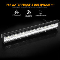 Barre lumineuse LED 420W à 3 yeux haute puissance pour camions tout-terrain, jeeps, voitures 4x4, SUV, pare-chocs de toit, lampe de travail IP68