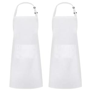 Biểu Tượng Tùy Chỉnh Màu Sắc Rắn Có Thể Điều Chỉnh Đôi Nút Nấu Ăn BBQ Làm Sạch Tạp Dề Nhà Bếp Cá Nhân Đầu Bếp Tạp Dề Với Túi - Product Image 2