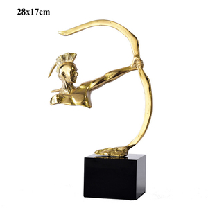 Trofeo Scultura Artistica 3D a Forma di Freccia in Ottone per Competizioni di Tiro con l'Arco, Ornamento Decorativo per la Casa, Statua in Metallo - Vendita all'Ingrosso - Product Image 5