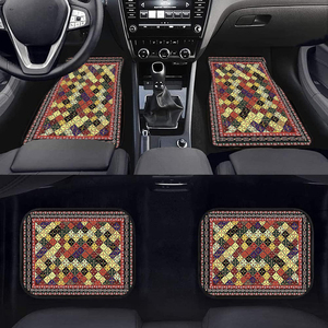 Tapis de voiture universels OEM de marque propre, motif tapis persan, ensemble de 4 pièces, sur mesure, toutes saisons - Product Image 2