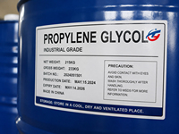 Propylène glycol (PG) de qualité industrielle CAS 57-55-6 pour résine insaturée, antigel, liquide de refroidissement, solvant