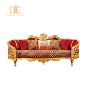 Đế Chế Phong Cách Đại Sảnh Làm Bằng Tay Khắc Rắn Gỗ Ghế Sofa Cổ Điển Thiết Kế Vàng Phòng Ngồi Đặt Sang Trọng Phòng Khách Sofa - Product Image 5
