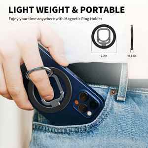 Hot Sale Magnetic Finger Ring Holder 360 Degree Rotating <b>Phone</b> Ring Mobile <b>Stand</b> Magnetic <b>Phone</b> Grip Holder for iPhone 16 ProMax - Product Image 5