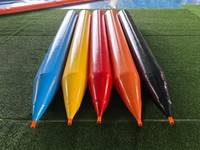 Crayon géant gonflable en PVC coloré sur mesure, scellé à haute fréquence, accessoire interactif pour jeu d'écriture en groupe