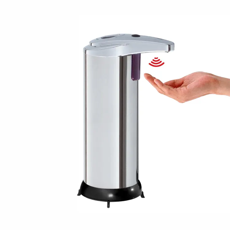 250ml hand sanitizer halter flüssigkeit sensor edelstahl touchless automatische seife <span class=keywords><strong>spender</strong></span>