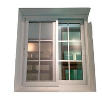 Professionelles UPVC-Profil-Schiebefenster mit Hochleistungsrollen für Reibungslosen Betrieb Schallisolierung Doppelverglasung