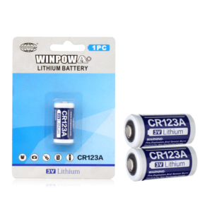 3V Li-MnO2 Lithium tiểu pin CR123A 16340 size17500mah cho ánh sáng đèn flash sử dụng - Product Image 1