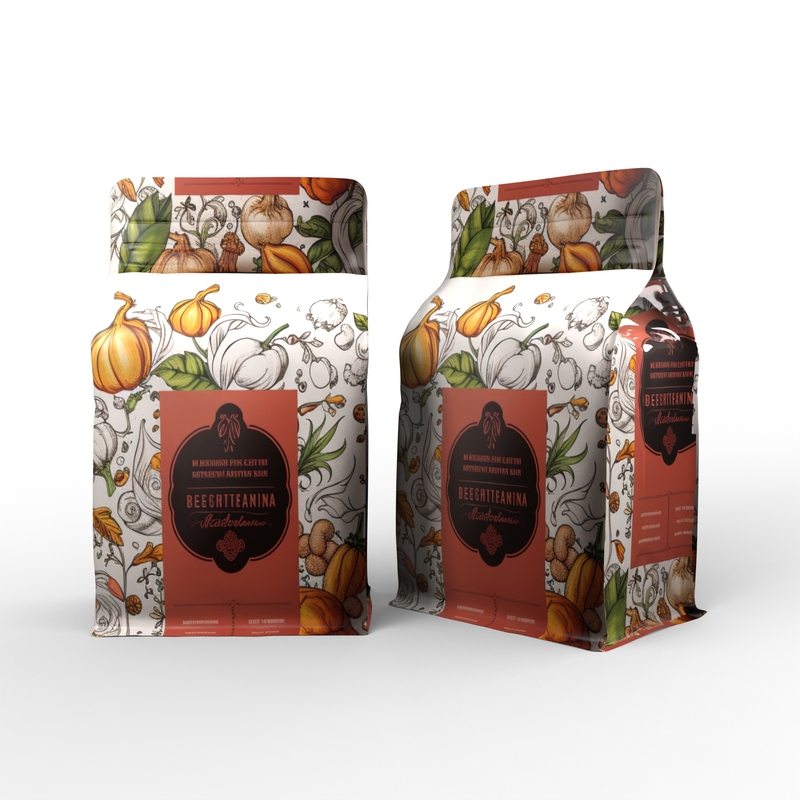 Custom Printed 250g 500g 1kg Flat