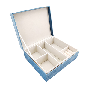 New Arrival PU da hình chữ nhật vòng Vòng cổ trang sức Bộ Quà Tặng Bao bì hộp đồ trang sức sang trọng lưu trữ hộp với khóa kim loại - Product Image 4
