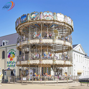 Grand carrousel extérieur avec 96 places, manège classique pour parcs d'attractions, centres de divertissement et places de ville - Product Image 2