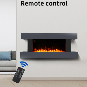 Gray Surround Tv Wall Mount Freestanding Fireplace Decor for Yfa-5201era Gray Surround Freestanding Fireplace - Product Image 5